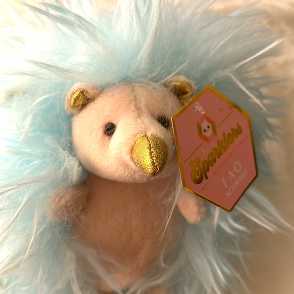 FAO Schwartz Sparklers BLUE Hedgehog Plush Toy. NWT - Picture 7 of 15